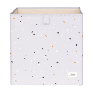 Contenitore Portaoggetti - Terrazzo Grigio Chiaro - Poliestere Ricicla 3 Sprouts